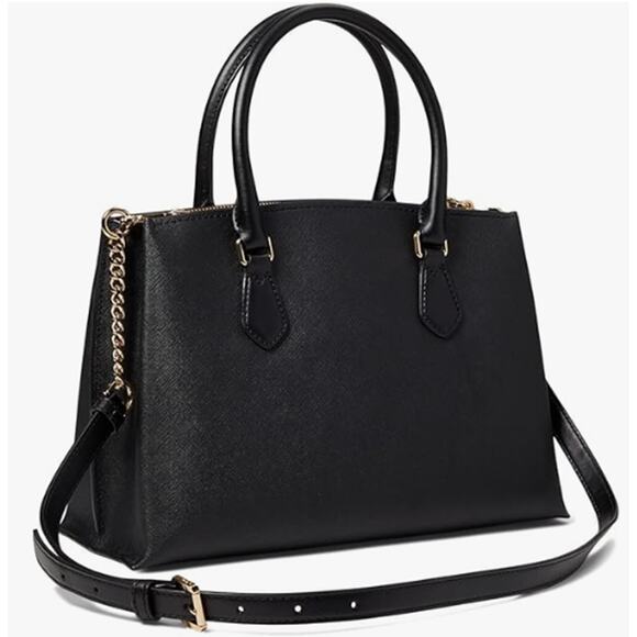 Michael Kors Ruby Medium Satchel Black Handbag - Picture 4 of 5